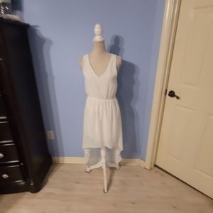 Everly Small Womens White Dress